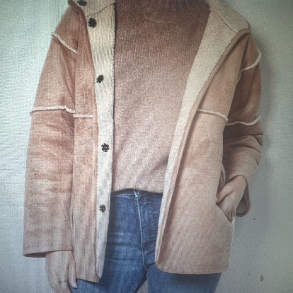 Reversible Velvet by Graham and Spencer brand Albany Jacket faux suede/sherpa